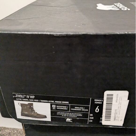 NEW SOREL Tivoli IV Insulated Winter Boots Alpine Tundra Dark Moss Women's 6 - Picture 11 of 12
